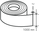 Рулон нержавеющий 2х1000 мм.  AISI 321 (08Х18Н10Т) холоднокатаный,  матовый