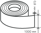 Рулон нержавеющий 0,8х1000 мм.  AISI 430 (12Х17) холоднокатаный,  матовый
